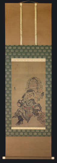 Tani Buncho Daikoku Kakemono Malerei antik
