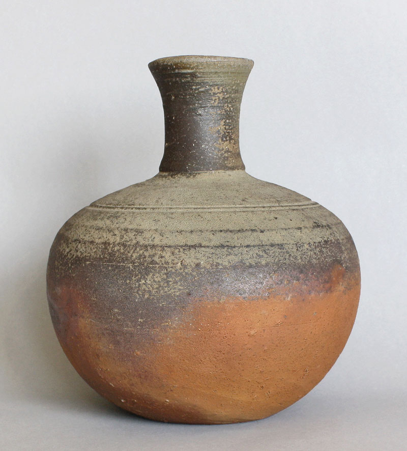 Living National Treasure Vase Bizen Japan B