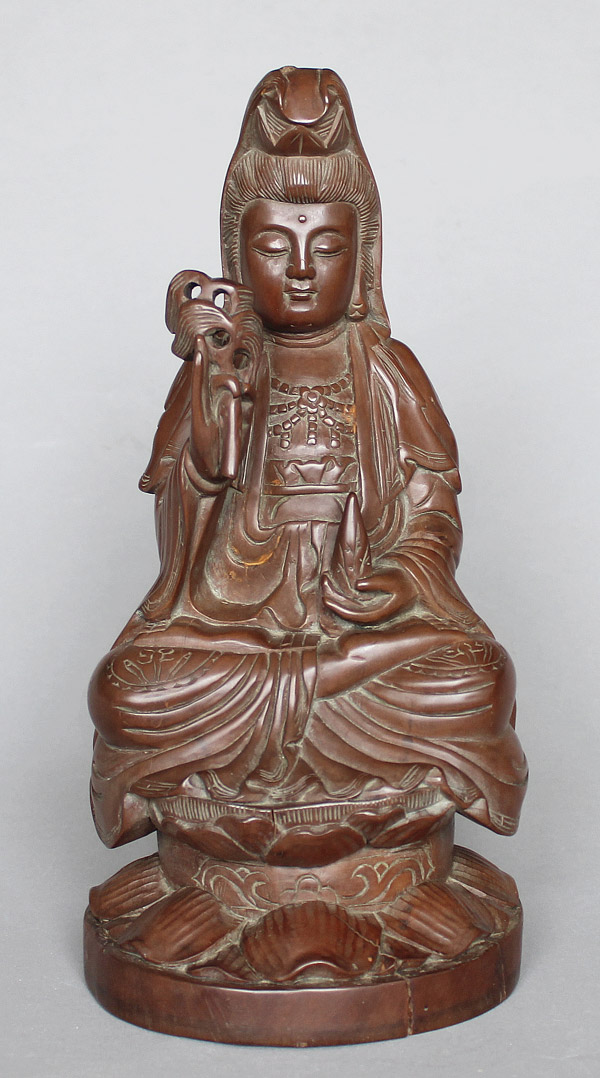Kwan Yin Figur Schnitzerei Buddhismus Japan B