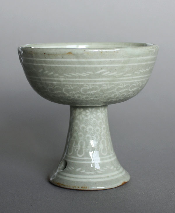Guinomi Sakeschale Mishima Seladon Keramik B