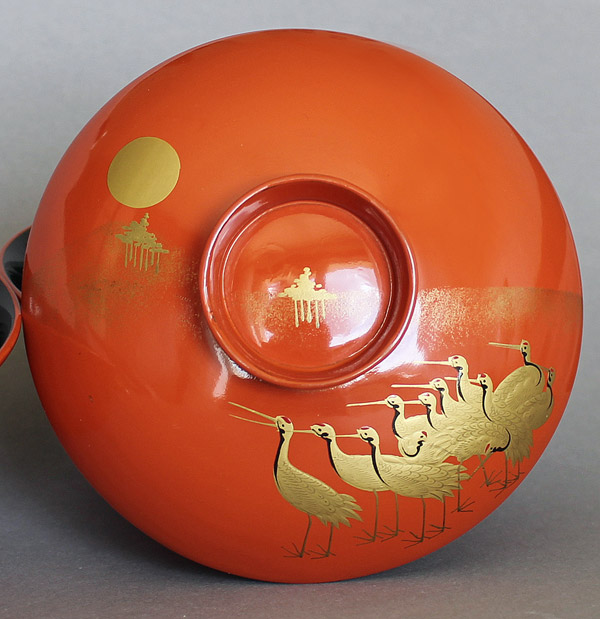 Crane-Makie Urushi Laquer bowls Japanlack B