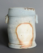 AO Bizen Vase Blue Anagama