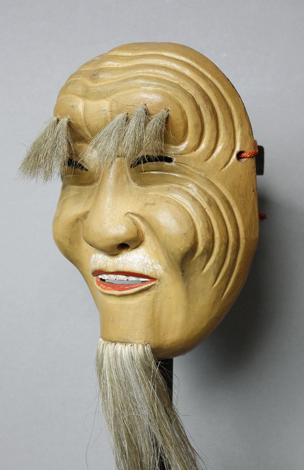 Noh-Theater Japan Jo Mask old man mask alter Mann B