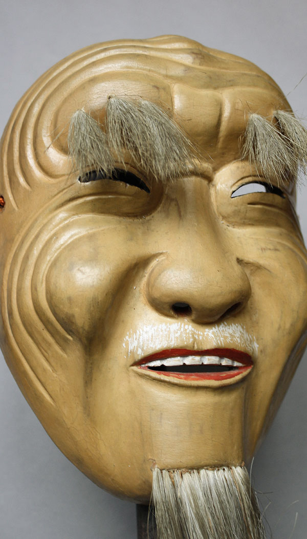 Noh-Theater Japan Jo Mask old man mask alter Mann A1