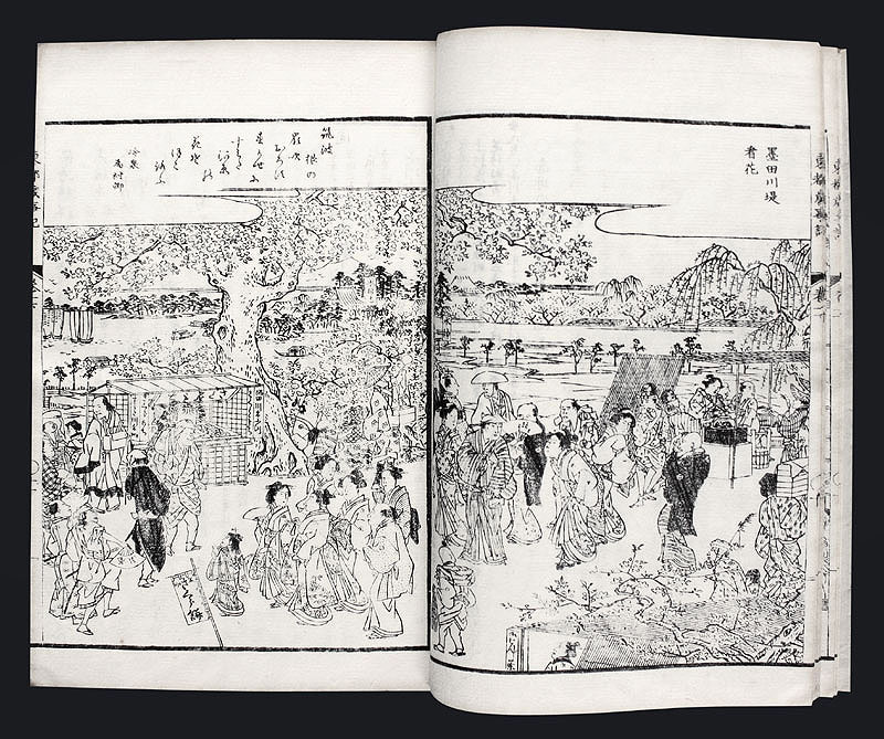 Travelers Guide Edo Tokyo woodblock print book B