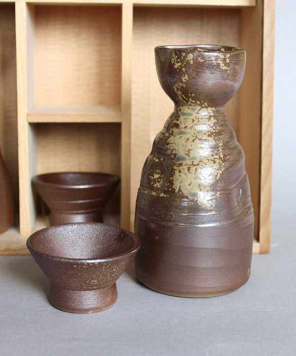 Tokkuri Guinomi Toho Bizen Keramik B