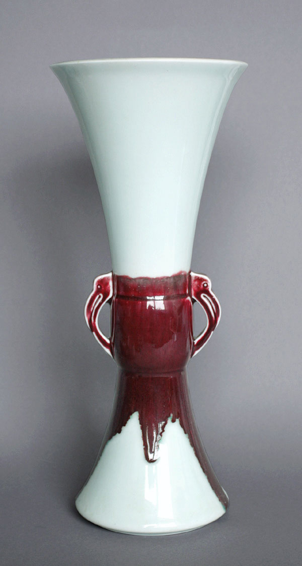 Ikebana Porzellan Vase Kranich Japan A