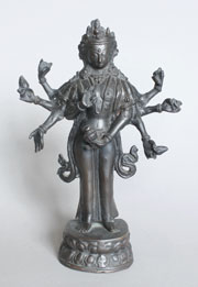 Bodhisattva Statue Bronze China Buddhismus