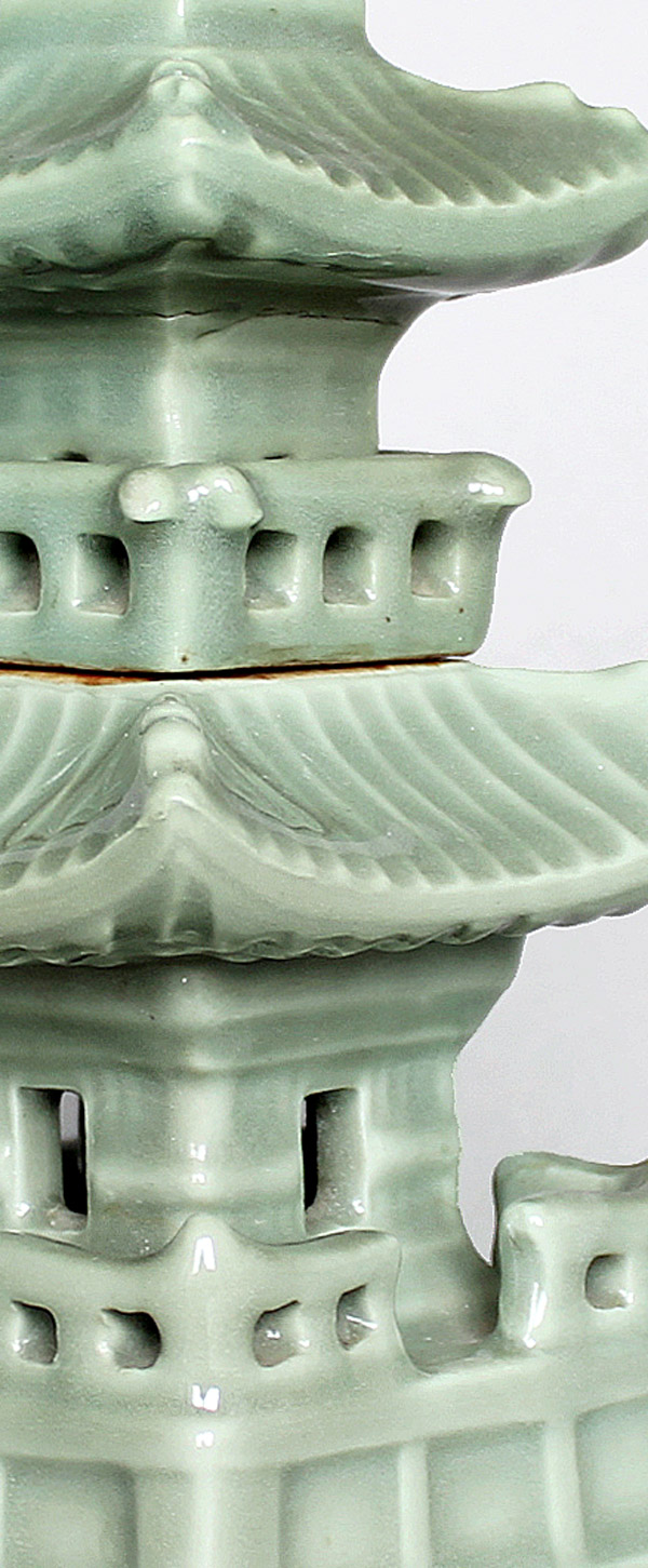 Koro Seladon Kyo-Keramik Japan Sado A1