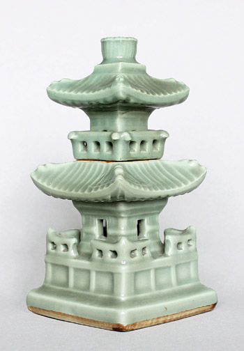 Koro Seladon Kyo-Keramik Japan Sado AA